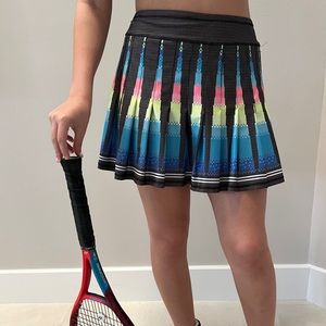 Lucky in Love colorful print pleated tennis skort. Like new. With shorts.